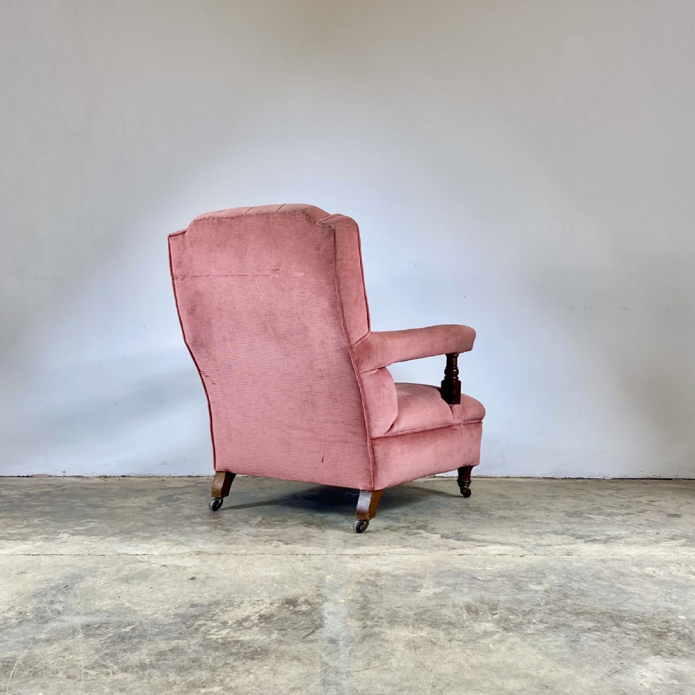 19th Century Open Arm Library Chair View IV