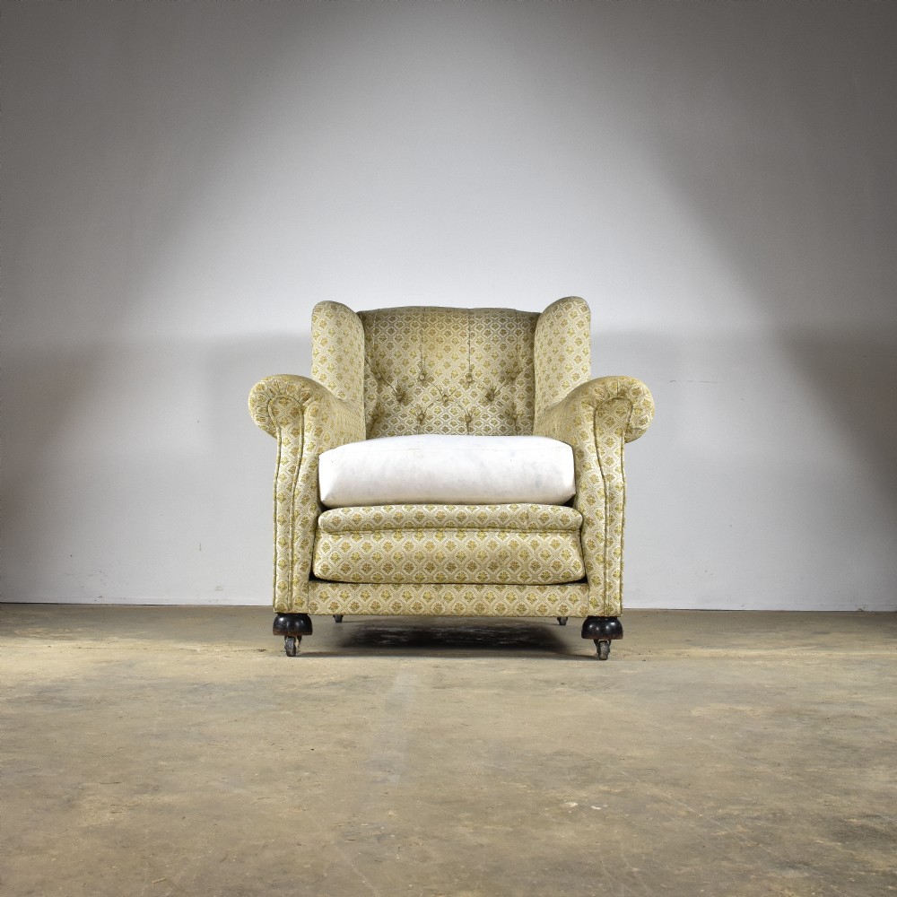1930s Deep Winged Armchair View II