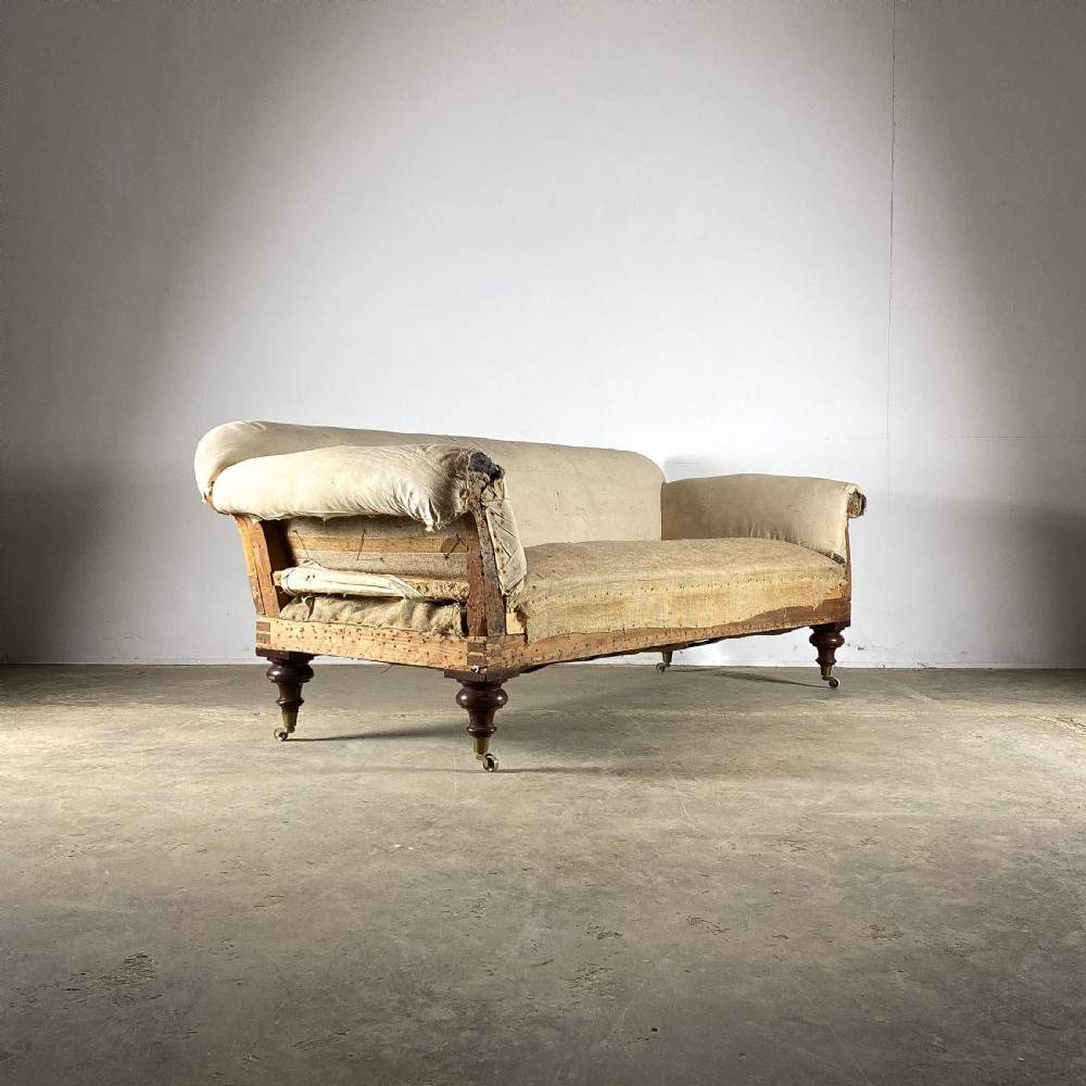 C756 19th Century Scroll Arm Sofa