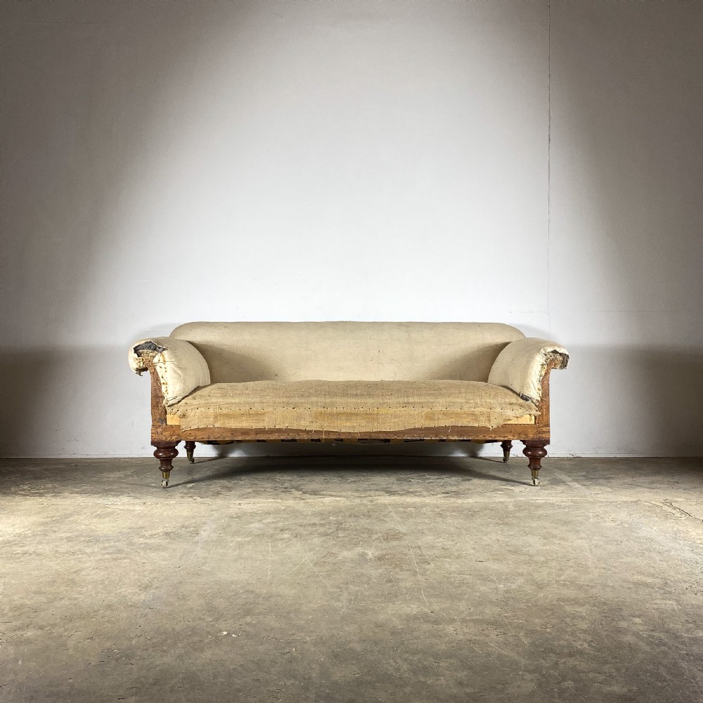 C756 19th Century Scroll Arm Sofa View II