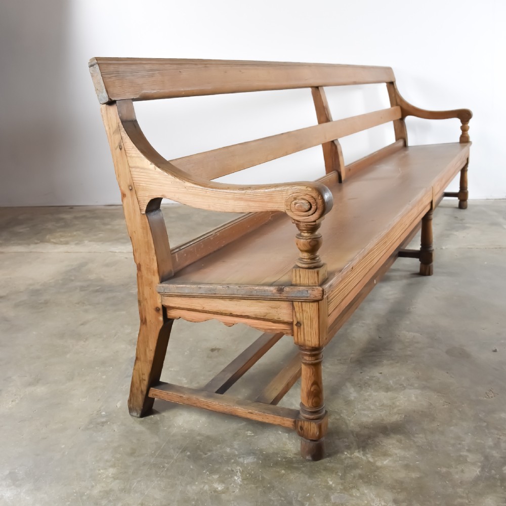 Pair of Pitch Pine Pews View II