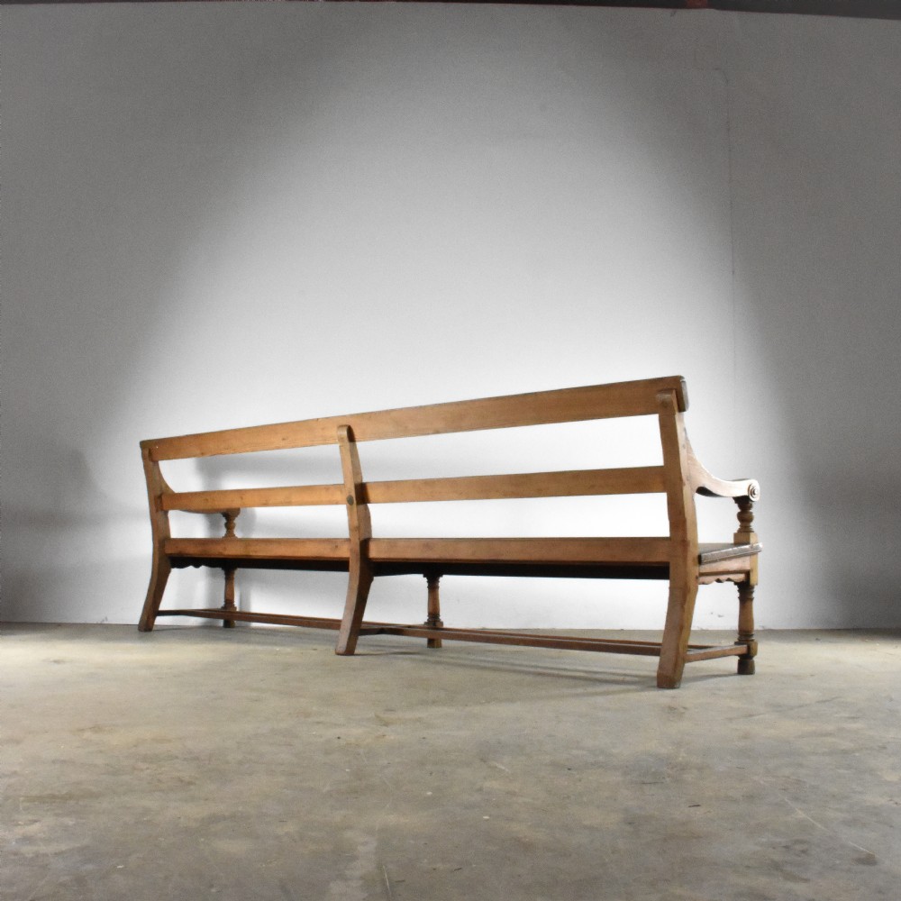 Pair of Pitch Pine Pews View V