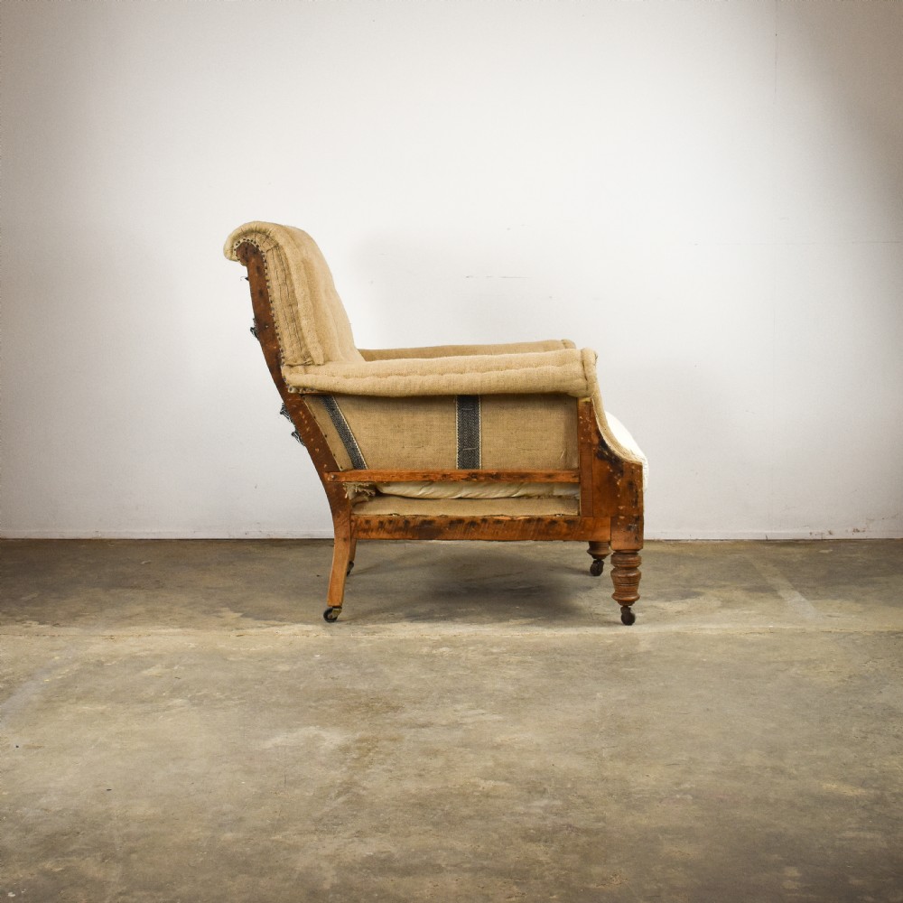 Scroll Arm English Armchair View III