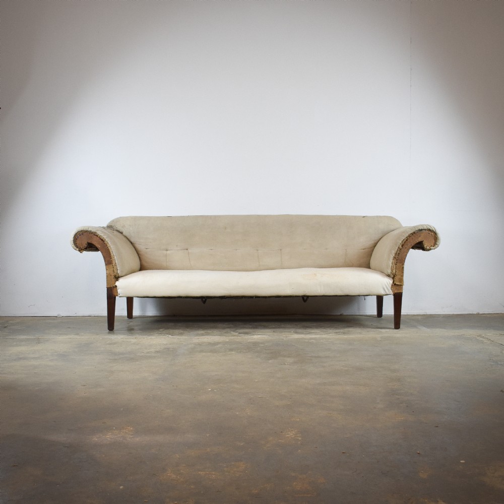 19th Century Scroll arm Sofa  View II
