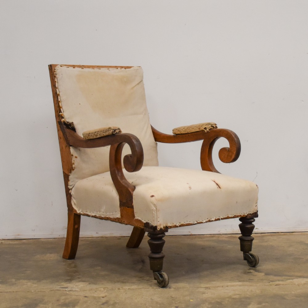Mahogany Library Chair View II