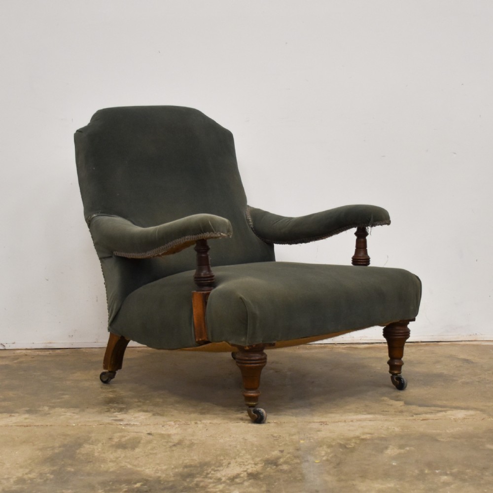 Open Arm Library Chair