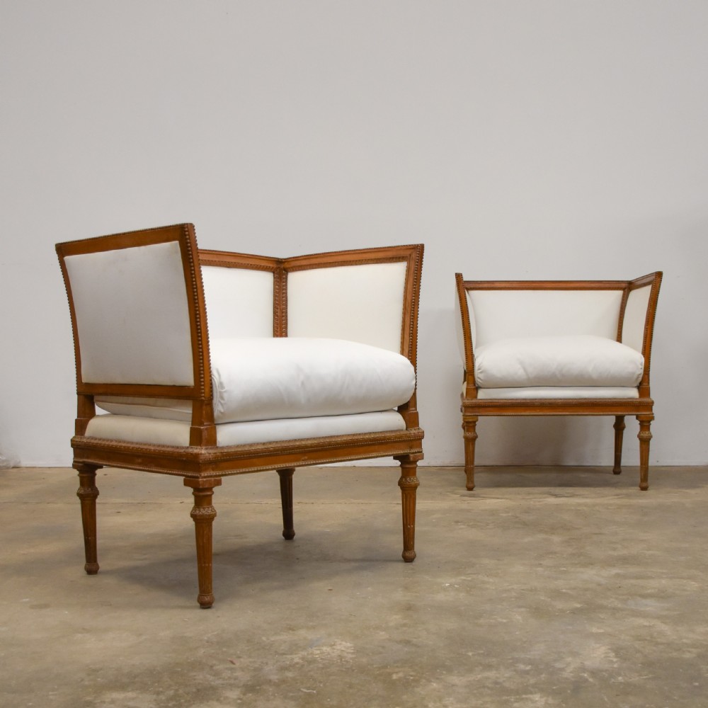 Pair of Italian Salon Chairs 