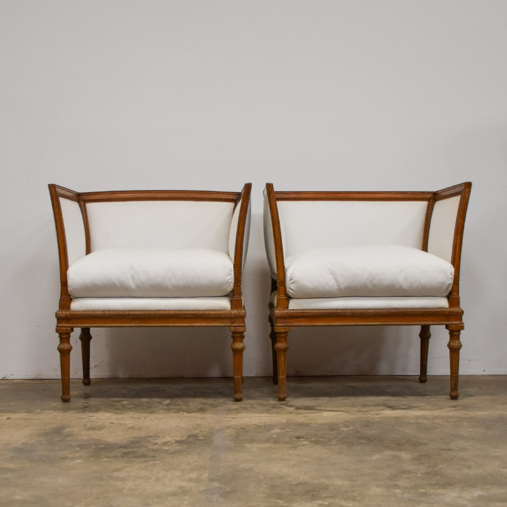 Pair of Italian Salon Chairs  View II
