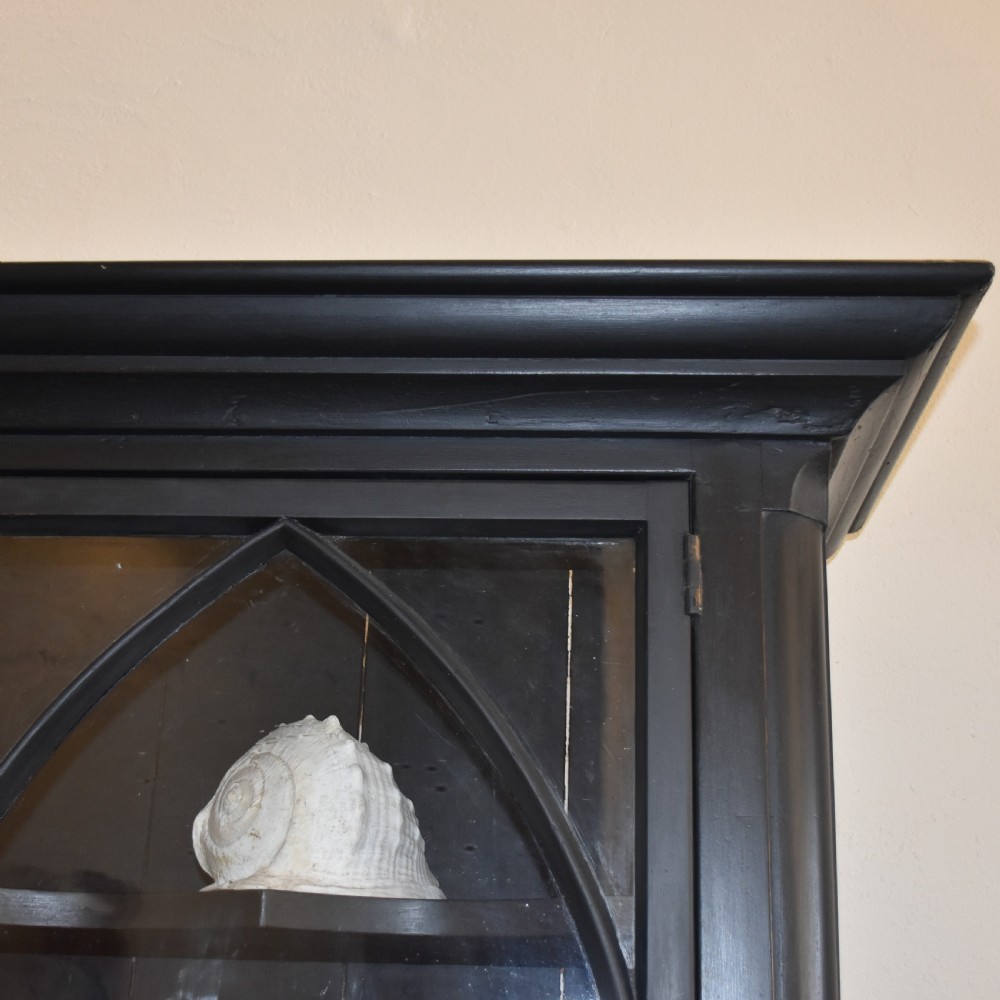19th Century Ebonised Library Cabinet  View III
