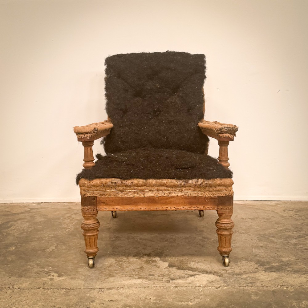 Late 29th Century Open Arm Library Chair View II