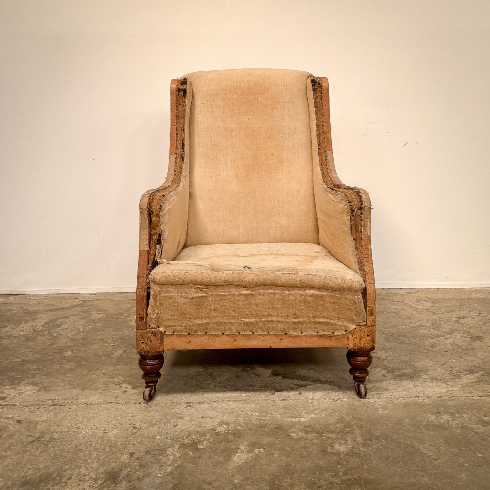 19th Century Winged Armchair View V