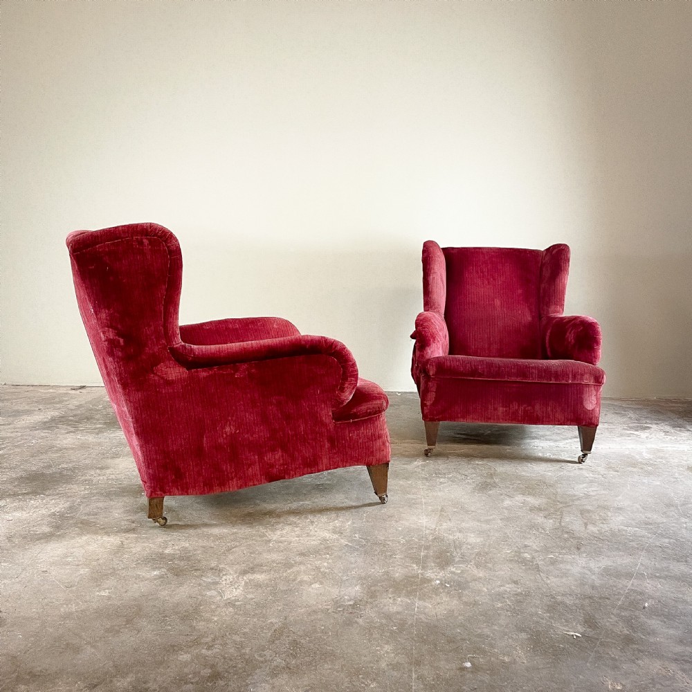Pair Howard Style Armchairs View III