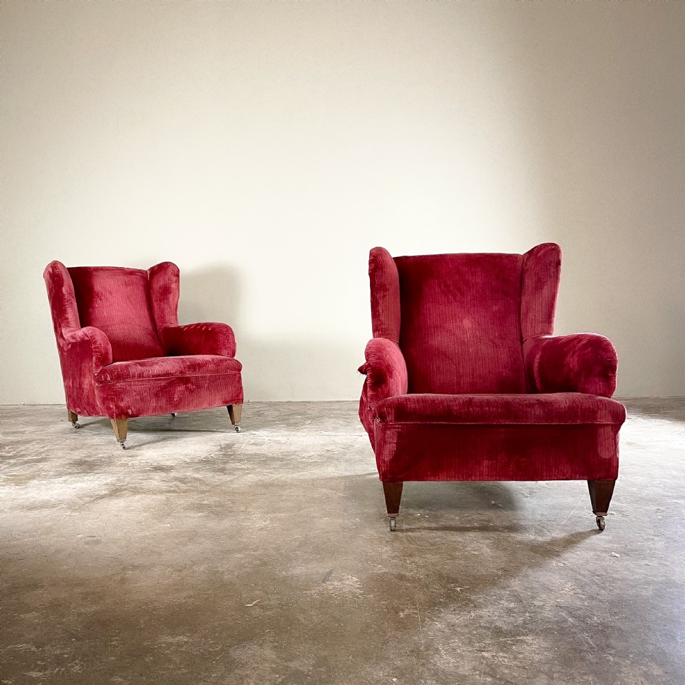 Pair Howard Style Armchairs View VI