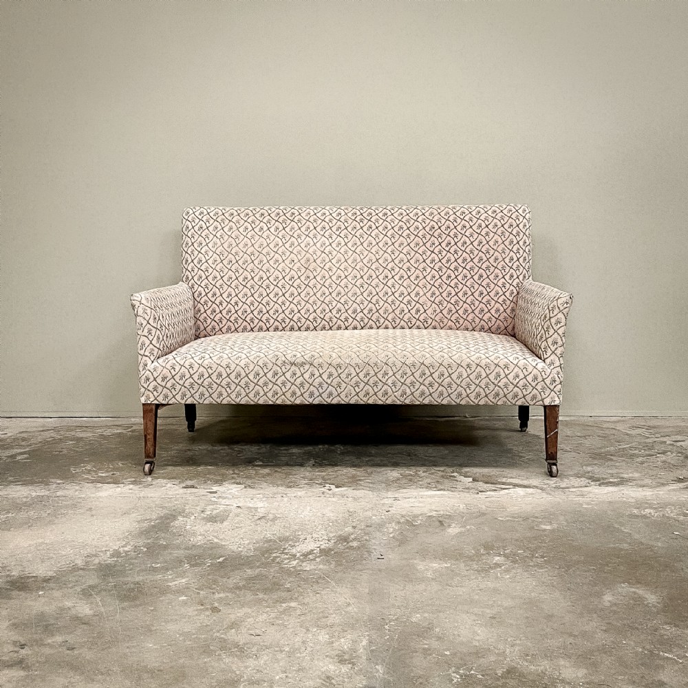 Small Edwardian Two Seater Sofa 