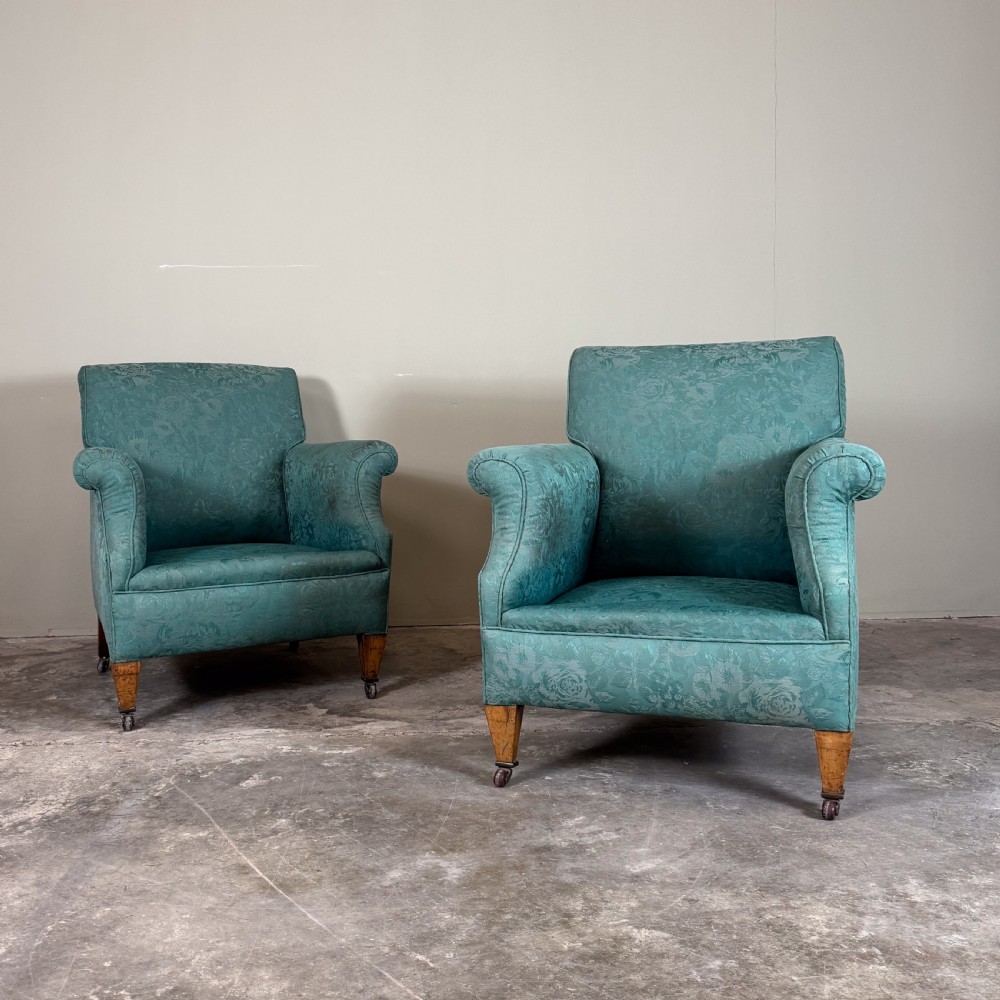 Pair of Edwardian Armchairs  View II