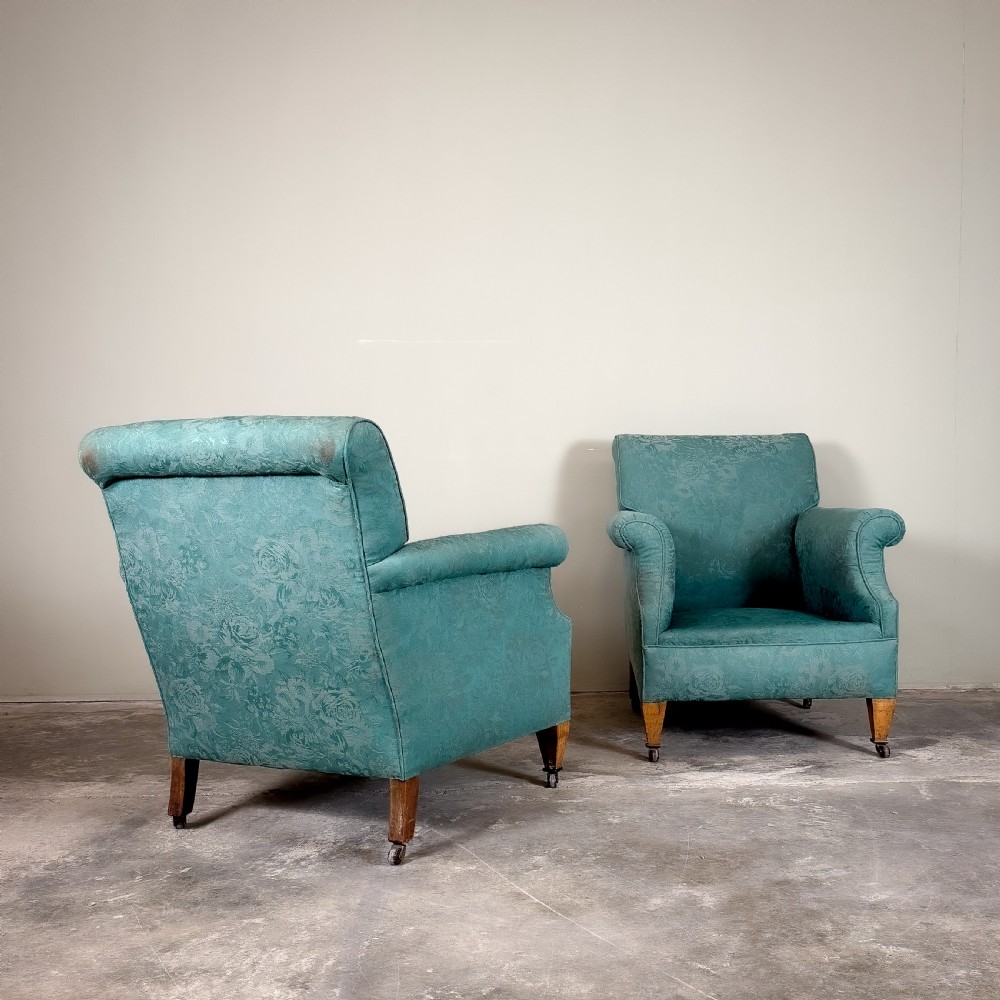 Pair of Edwardian Armchairs  View IV