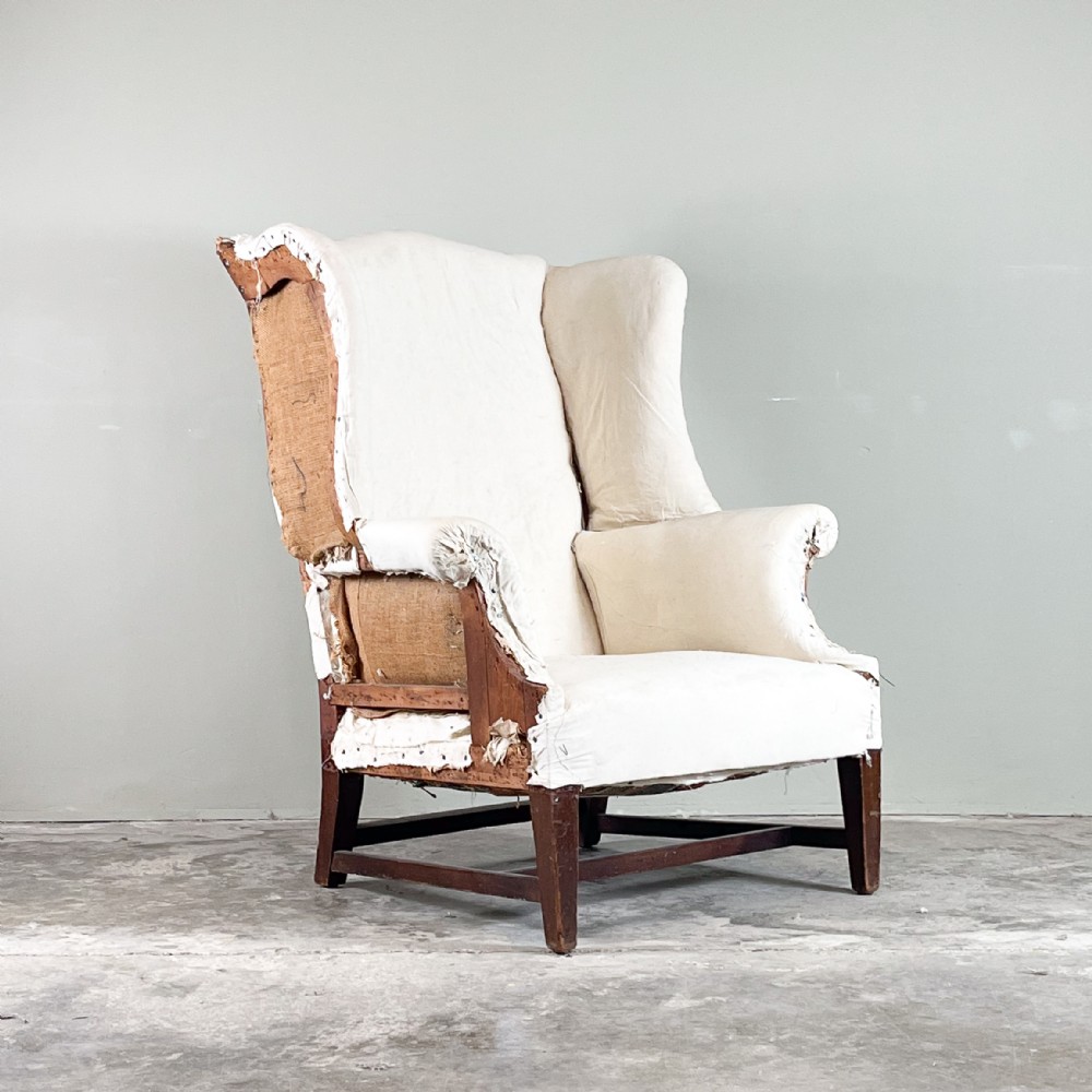 Mahogany Wing Chair