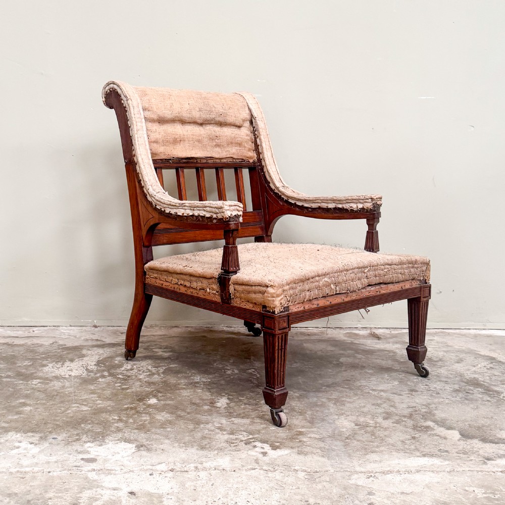 Petite Open Arm Library Chair