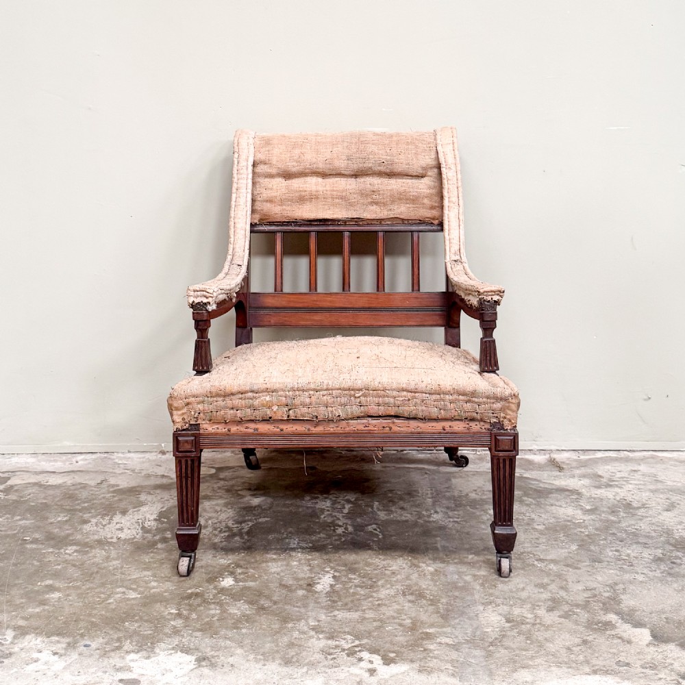 Petite Open Arm Library Chair View II