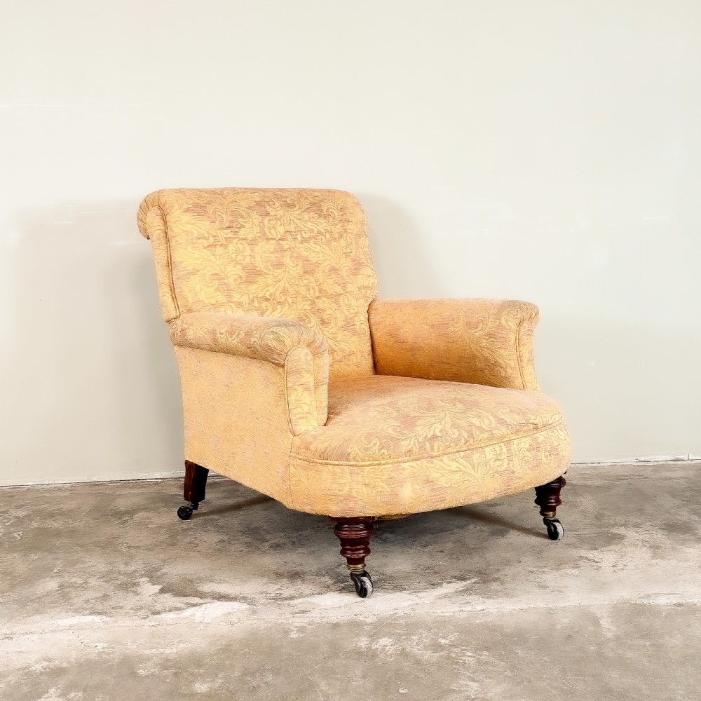 19th Century English Deep Seated Armchair  View III