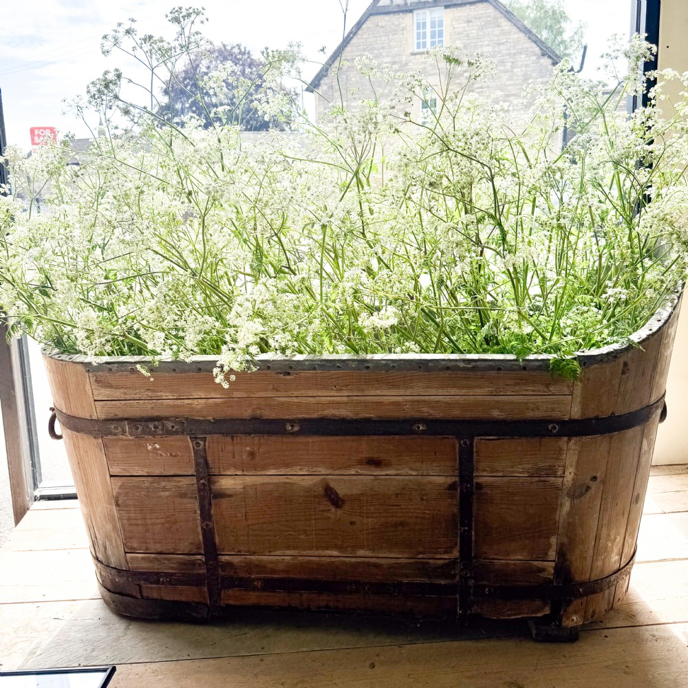 19th Century Zinc Slipper Bath View II