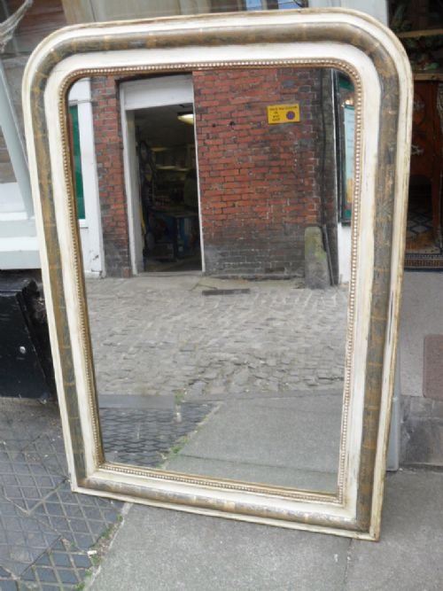 French Painted Wall Mirror