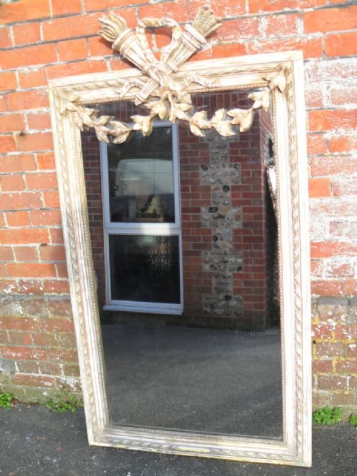 French Ornate Garland and Fire Mirror