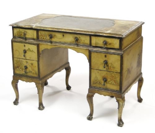 Chinoiserie Lacquered Writing Table