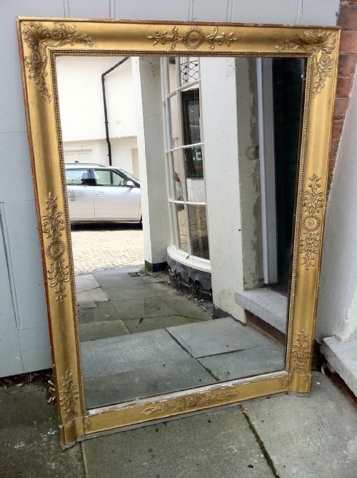 A 19th Century French Gilt Louis Phillippe Wall Mirror.