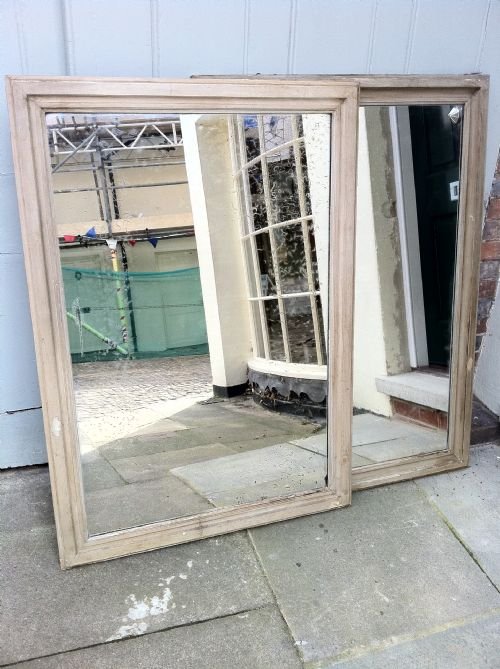 A Near Pair of French Painted Wall Mirrors.