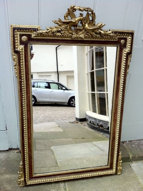 An Early 19th Century French Decorative Ornate Empire Bird Mirror