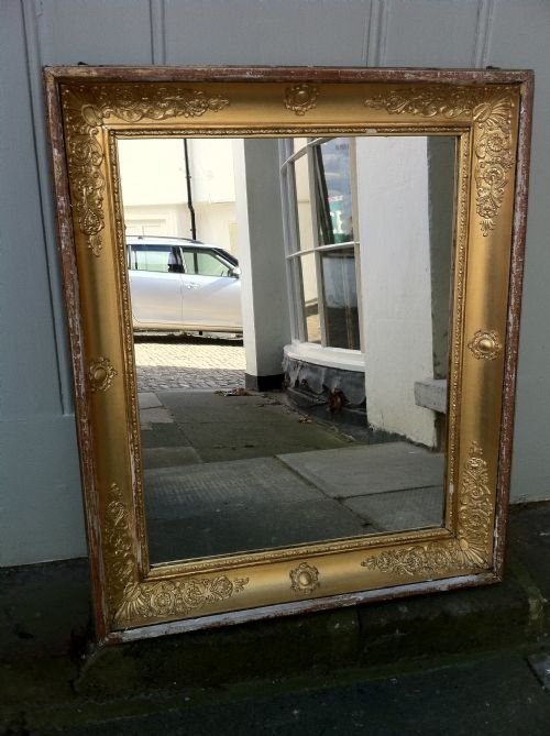 Early 19th Century Gilt Louis Phillippe Wall Mirror.