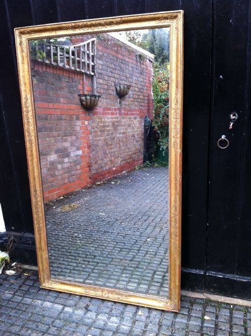 Early 19th Century French Gilt Louis Phillippe Wall Mirror.