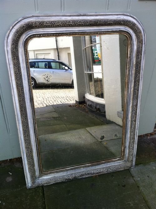 19th Century French Original Painted Mirror