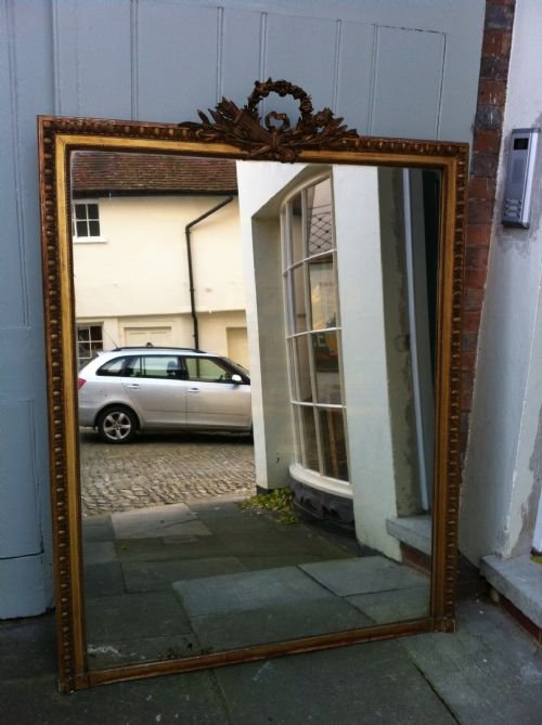 19th Century Gilt French Large Wall Mirror.
