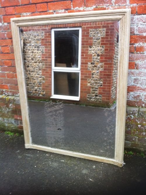 Large 19th Century French Painted Wall Mirror