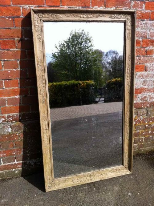 Early 19th Century French Painted Louis Phillippe Wall Mirror.