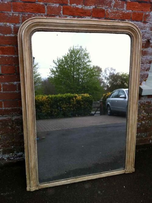 19th Century Large French Painted French Wall Mirror