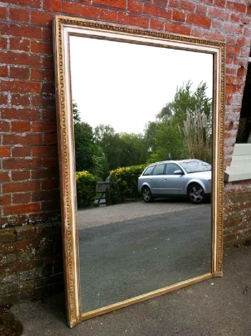 Large 19th Century Gilt Carved Wood Mirror