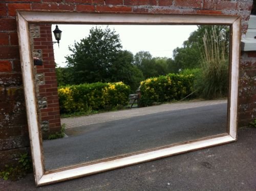 A Large 19th Century French Original Painted Mirror