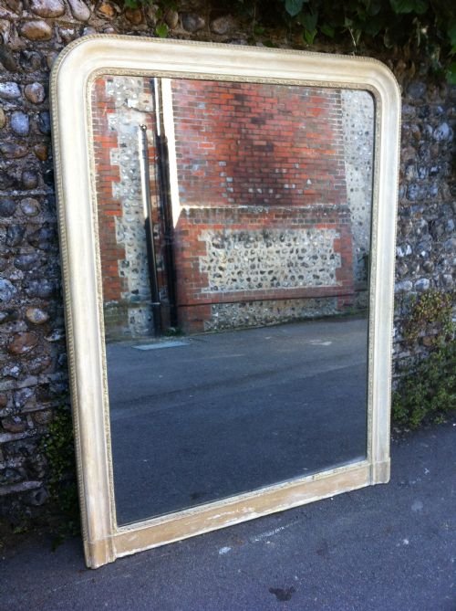 Large 19th Century French Arched Mirror.