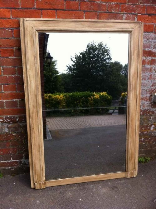 Large Painted Early 19th Century French Mirror