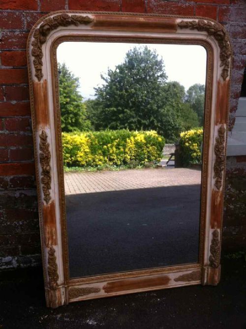 A Large 19th Century French Arched Top Mirror