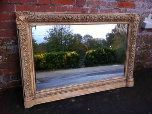 19th Century French Original Painted Mirror.