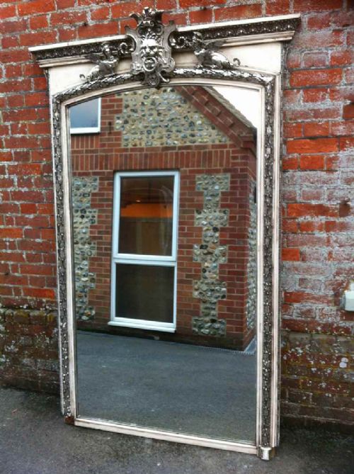 A Large Stunning Highly Unusual Early 19th Century French Ornate Mirror