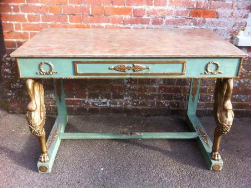 19th Century French Original Painted Console Table