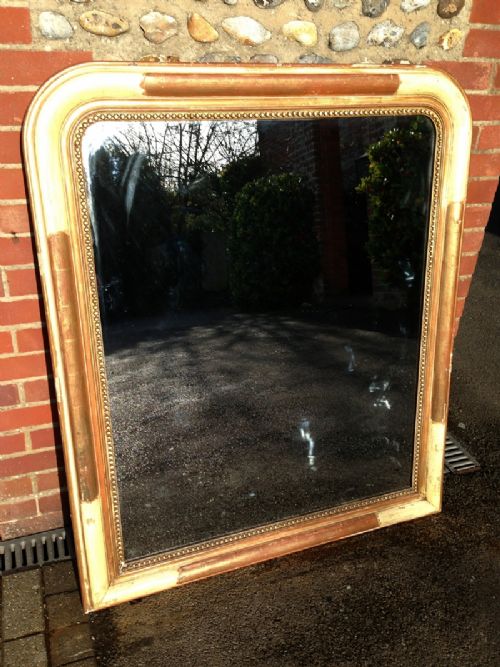 A Large Highly Decorative 19th Century French Arched Top Mirror