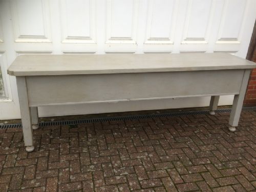 A Stunning Antique 19th Century French Painted Very Useful Long Table.