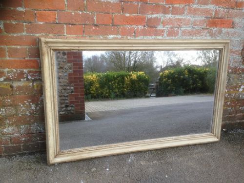 A Stunning Highly Useful Antique Early 19th Century French Painted Mirror.