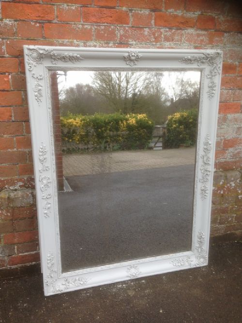 A Stunning Highly Useful Early Antique 19th Century French Carved Wood and Gesso Louis Phillippe Mirror.